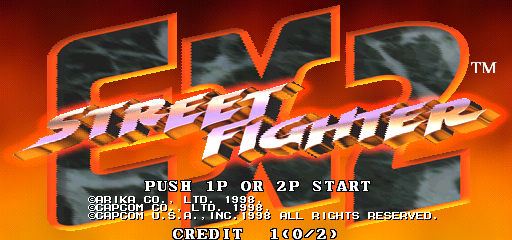 Street Fighter EX 2 (USA 980526) Title Screen
